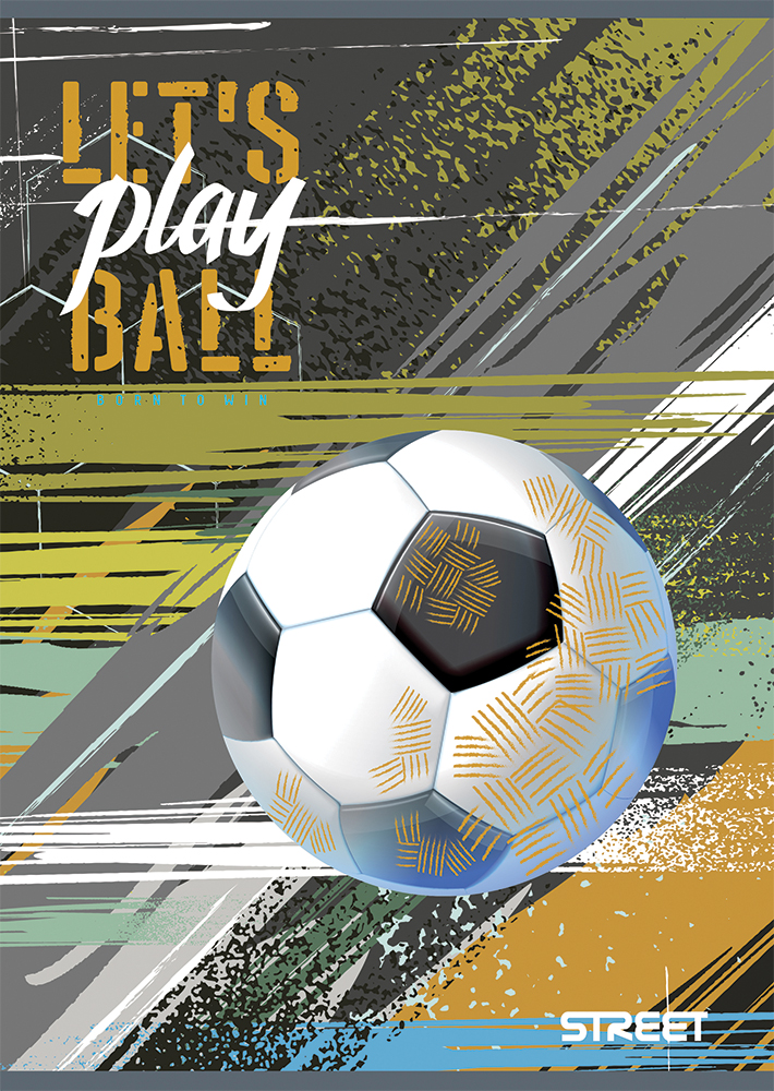 Bilježnica A4/K kvadratići Street Football Metalic - Slika 4